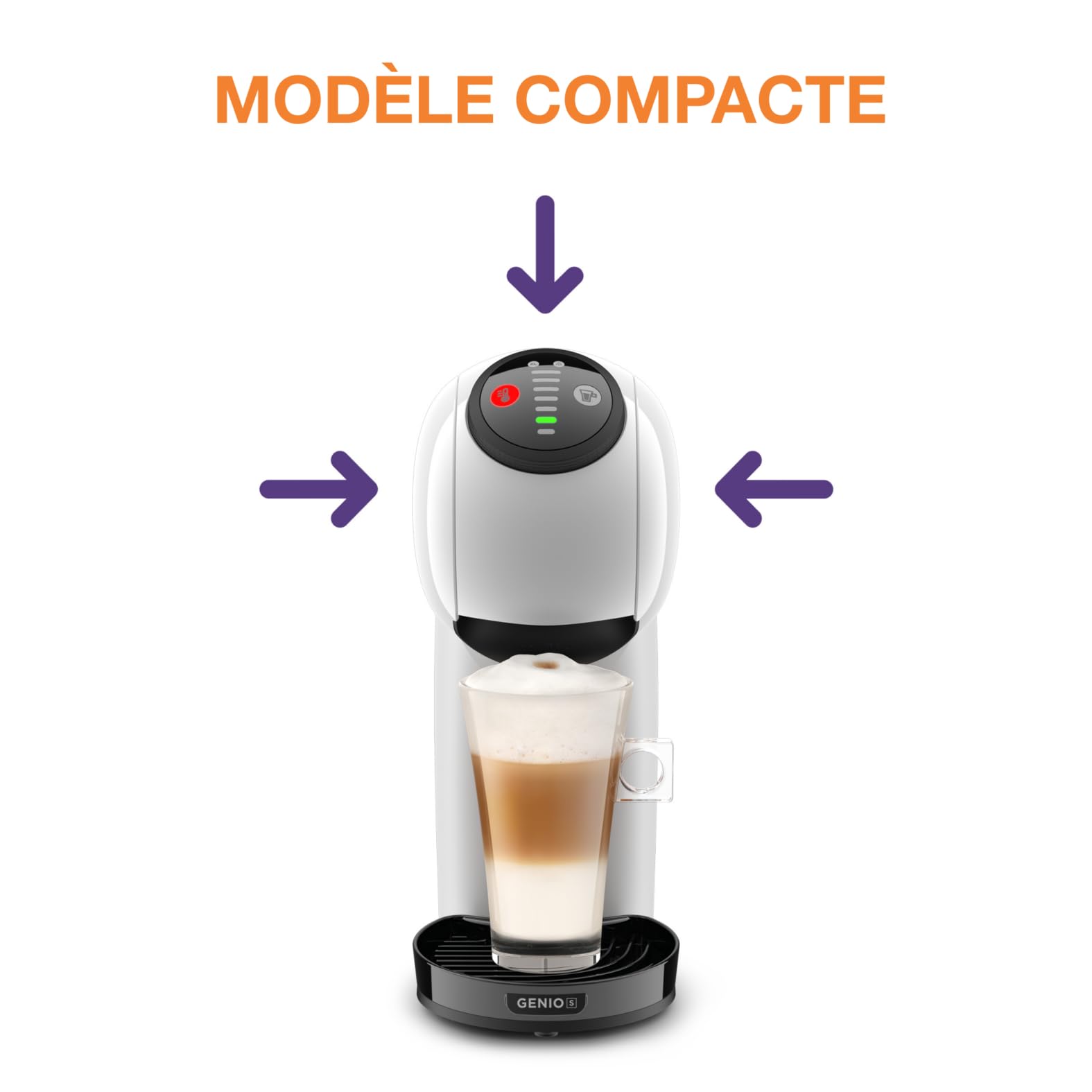 Machine à Café Genio S Blanche KP243110 – Capsules | Valerix