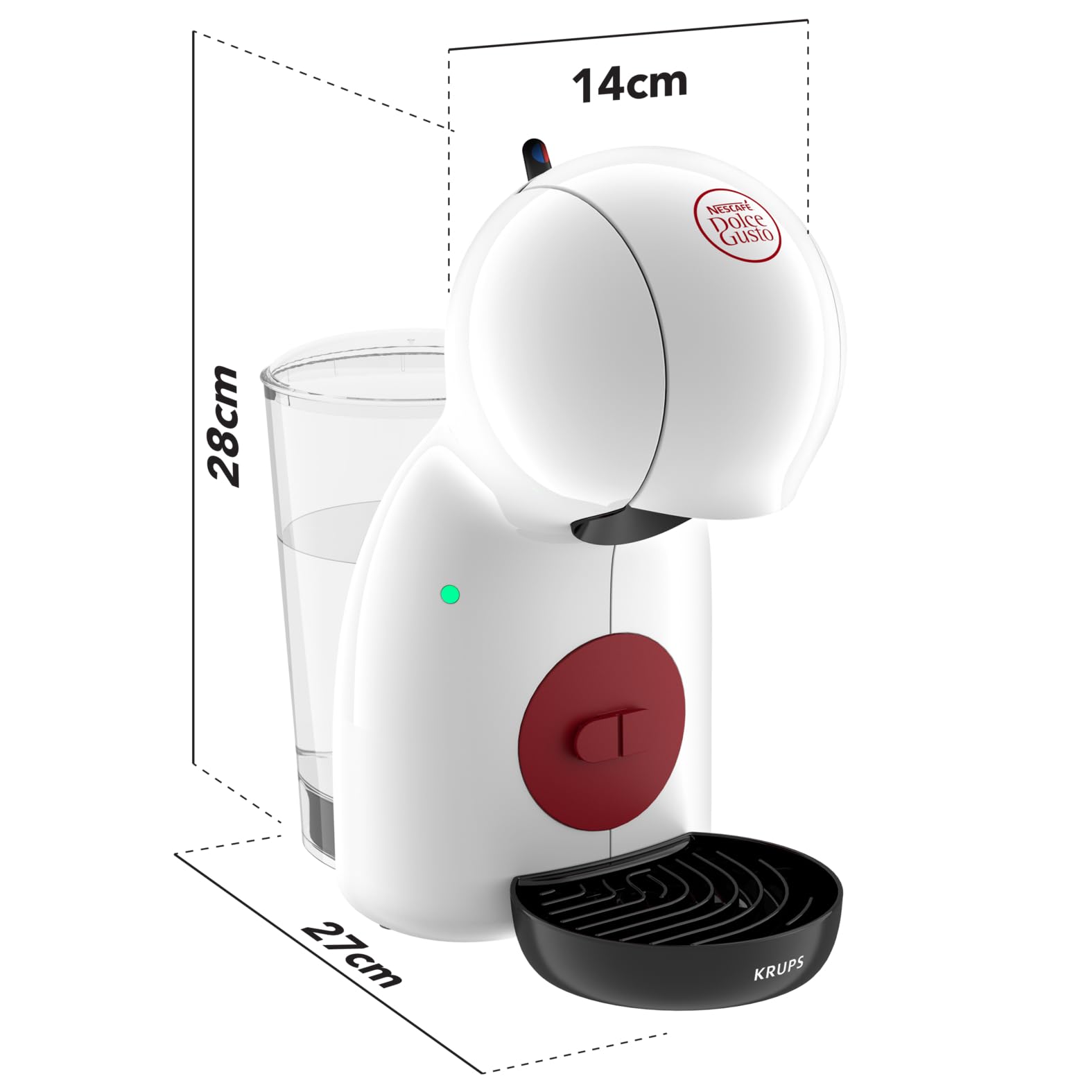 Machine à Café Piccolo XS Blanc/Rouge KP1A3110 – 15 Bars | Valerix