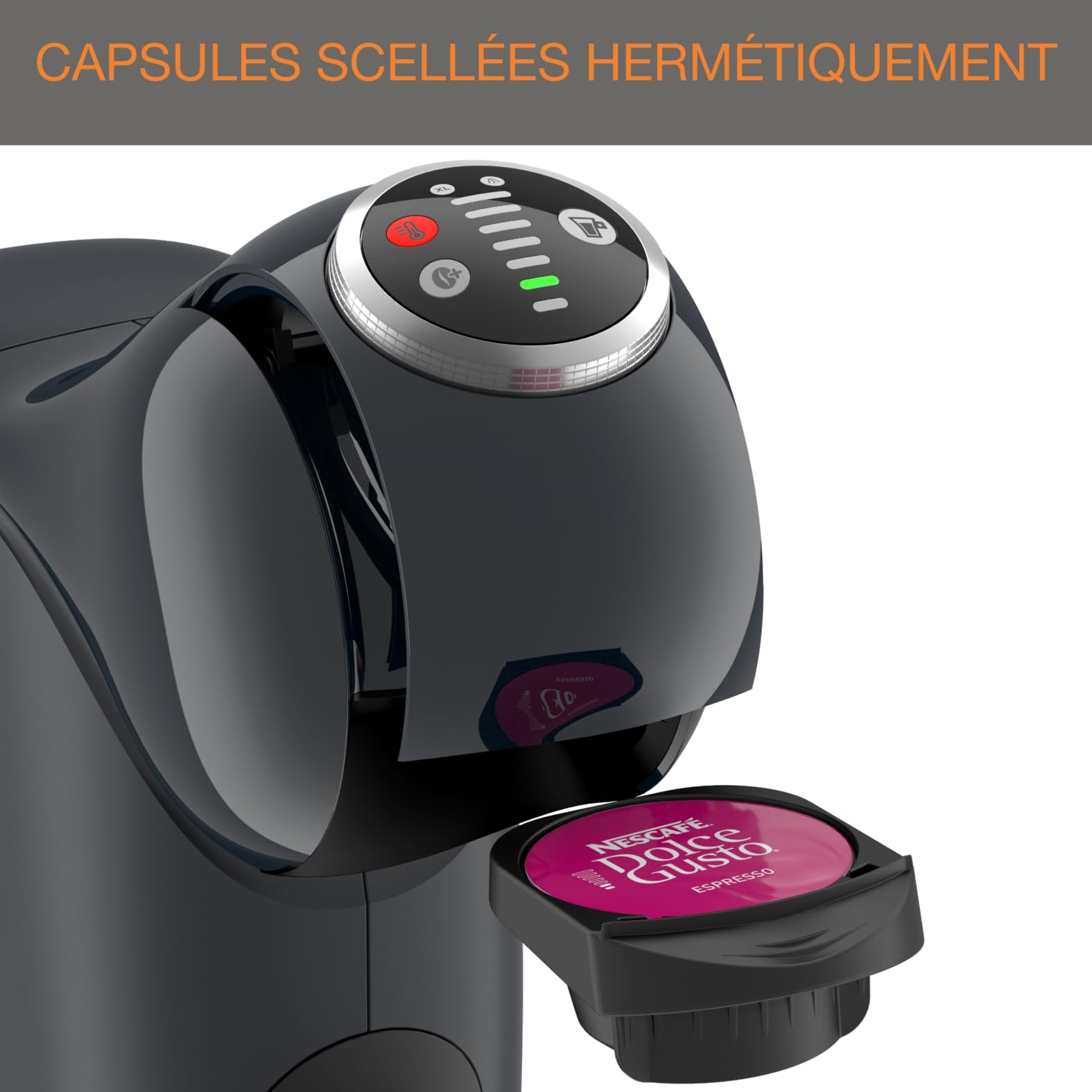 Machine à Café Genio S Plus Gris KP340B10 – Fonction XL | Valerix