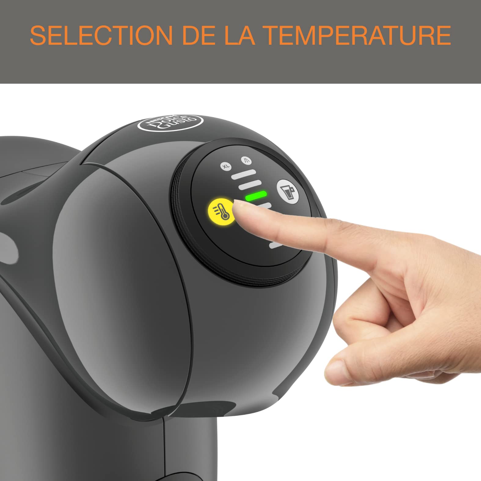 Machine Espresso Genio S Anthracite KP243B10 – 0,8 L | Valerix