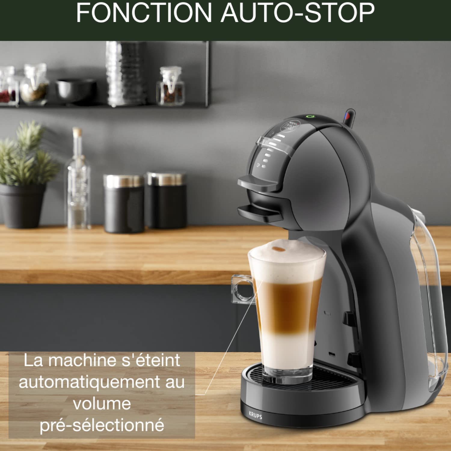 Machine à Café Mini Me Noir/Gris YY1500FD – 15 Bars | Valerix