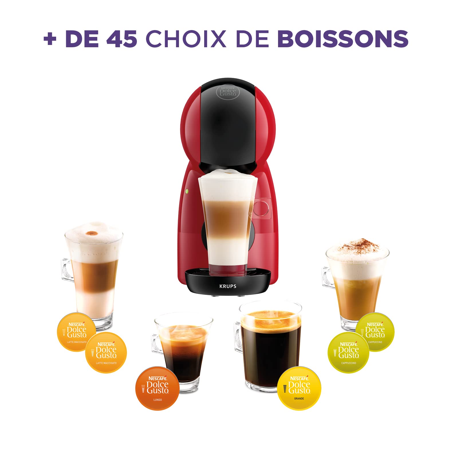Machine à Café Piccolo XS Rouge KP1A3510 – 15 Bars | Valerix