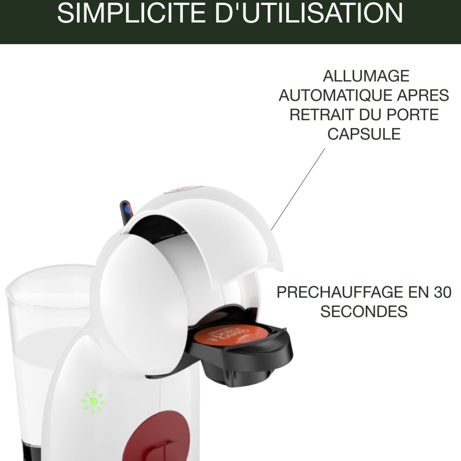 Machine à Café Piccolo XS Blanc/Rouge KP1A3110 – 15 Bars | Valerix