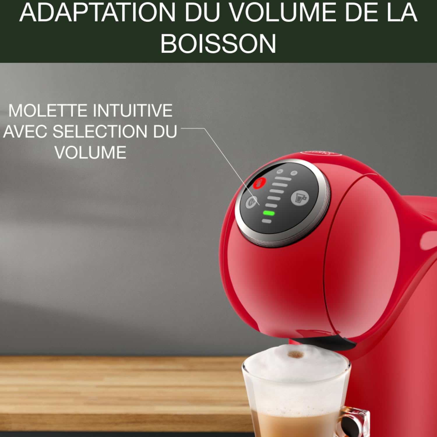 Machine à Café Genio S Plus Rouge KP340510 – 15 Bars | Valerix
