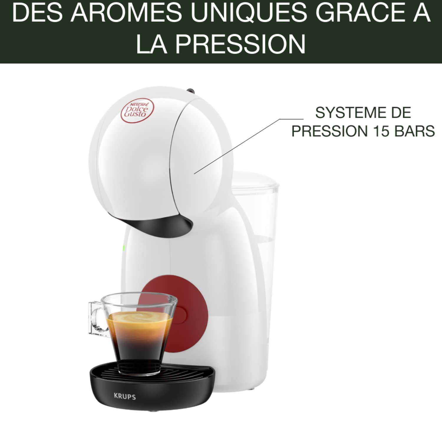 Machine à Café Piccolo XS Blanc/Rouge KP1A3110 – 15 Bars | Valerix