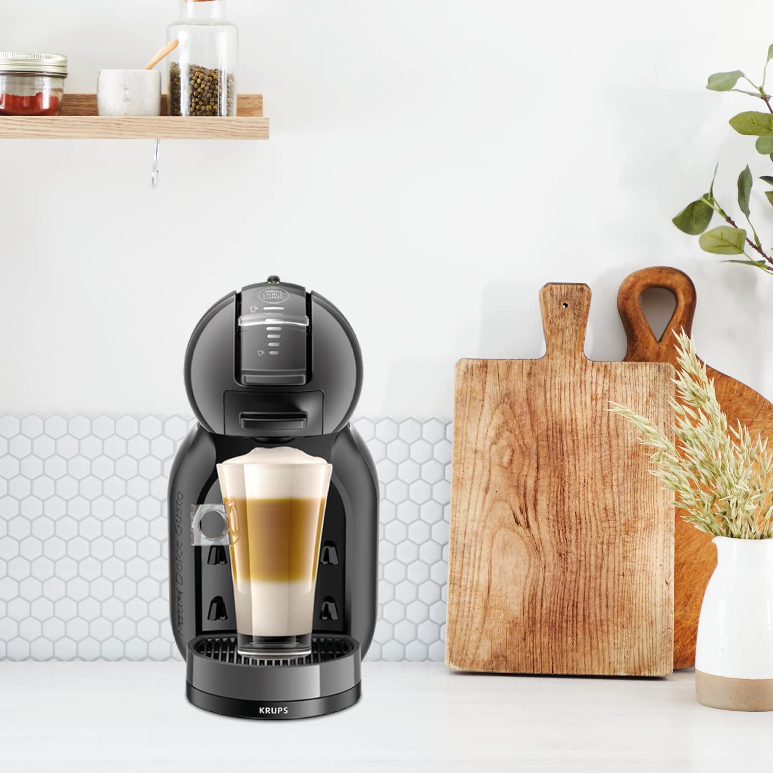 Machine Expresso Mini Me Anthracite/Noir – Automatique | Valerix